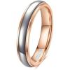 4mm-Rose Gold & Silver