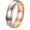 6mm-Rose Gold & Silver