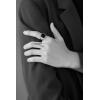 VQYSKO Signet Rings for Men Women,Solid Polished Stainless Steel Biker Ring for Men,Ideal Gift for Dad & Boyfriend,Silver Gold Black Color for Choice, size 4-15(Silver+Black)