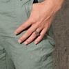 VQYSKO Solid Polished Signet Stainless Steel Rings for Men Women 4-15(Grey)