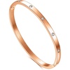 6.5Inch-4MM-Oval-Rose Gold
