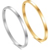 2PC-6.3 Inch-Silver+Gold