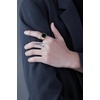 VQYSKO Plated Square Signet Ring | Stainless Steel Band for Men(Square Gold+Black)