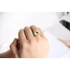 VQYSKO Signet Rings for Men Women,Solid Polished Stainless Steel Biker Ring for Men,Ideal Gift for Dad & Boyfriend,Silver Gold Black Color for Choice, size 4-15 (Gold Spade Ace, 11)