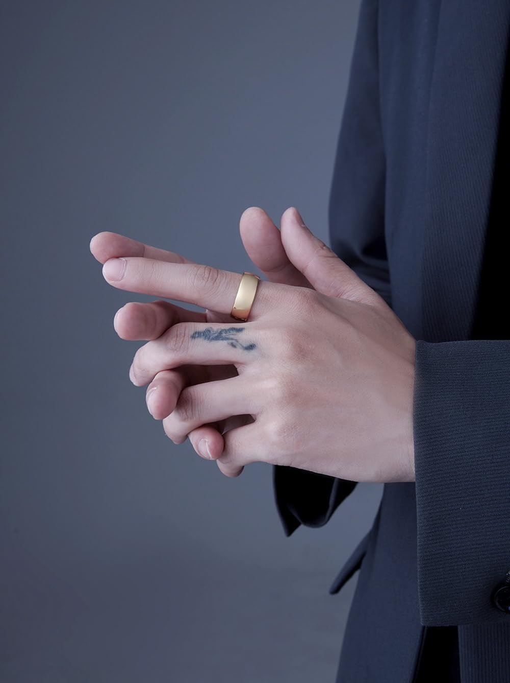 image:imageVQYSKO Tungsten Carbide Wedding Cigar Domed Band Ring Men Women 514Gold8mm