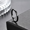 VQYSKO Tungsten Carbide Wedding Cigar Domed Band Ring Men Women 5-14(Black-2mm)