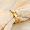 VQYSKO Tungsten Carbide Wedding Cigar Domed Band Ring Men Women 5-14(Gold-5mm)
