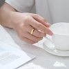 VQYSKO Tungsten Carbide Wedding Cigar Domed Band Ring Men Women 5-14(Gold-6mm)