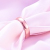 VQYSKO Tungsten Carbide Wedding Cigar Domed Band Ring Men Women 5-14(Rose Gold-4mm)