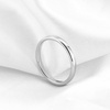 VQYSKO Tungsten Carbide Wedding Cigar Domed Band Ring Men Women 5-14(Silver-2mm)